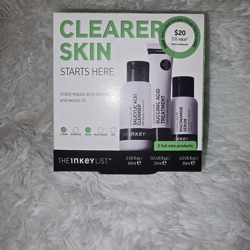 Black and White Acne Blemish Skincare Collection